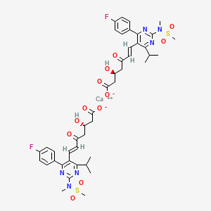 molecular formula C44H50CaF2N6O12S2 B12327797 calcium;(E,3S)-7-[4-(4-fluorophenyl)-2-[methyl(methylsulfonyl)amino]-6-propan-2-ylpyrimidin-5-yl]-3-hydroxy-5-oxohept-6-enoate 