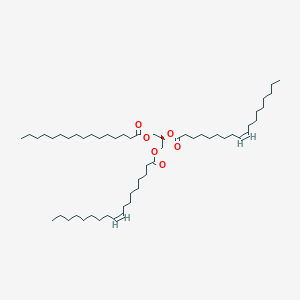 molecular formula C55H102O6 B1232784 1-hexadecanoyl-2,3-di-(9Z-octadecenoyl)-sn-glycerol 