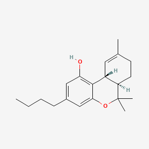 molecular formula C20H28O2 B1232794 丁基-δ(9)-四氢大麻酚 CAS No. 60008-00-6