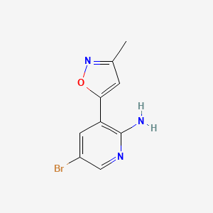 2-Pyridinamine, 5-bromo-3-(3-methyl-5-isoxazolyl)-