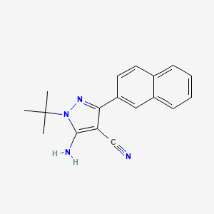 5-Amino-1-(1,1-dimethylethyl)-3-(1-naphthalenyl)-1H-pyrazole-4-carbonitrile