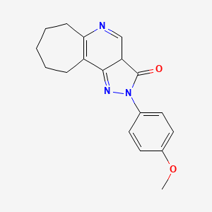 4-(4-Methoxyphenyl)-3,4,8-triazatricyclo[7.5.0.02,6]tetradeca-1(9),2,7-trien-5-one