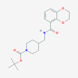 tert-Butyl 4-((2,3-dihydrobenzo[b][1,4]dioxine-5-carboxamido)methyl)piperidine-1-carboxylate