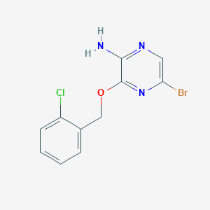 5-Bromo-3-((2-chlorobenzyl)oxy)pyrazin-2-amine