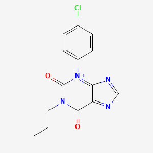 3-(4-Chlorophenyl)-1-propylpurin-3-ium-2,6-dione