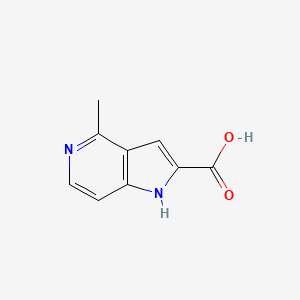 molecular formula C9H8N2O2 B12328032 1H-Pyrrolo[3,2-c]pyridine-2-carboxylic acid, 4-methyl- 