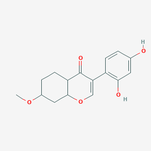 3-(2,4-Dihydroxyphenyl)-7-methoxy-4a,5,6,7,8,8a-hexahydrochromen-4-one