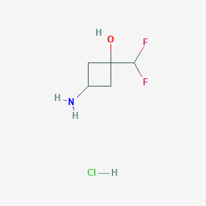 3-Amino-1-(difluoromethyl)cyclobutanol hydrochloride