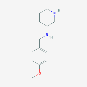 N-[(4-methoxyphenyl)methyl]piperidin-3-amine