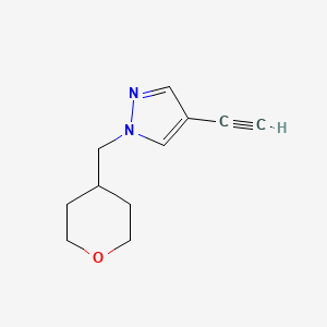 4-ethynyl-1-[(oxan-4-yl)methyl]-1H-pyrazole