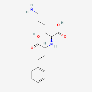 (2S)-6-amino-2-[(1-carboxy-3-phenylpropyl)amino]hexanoic acid