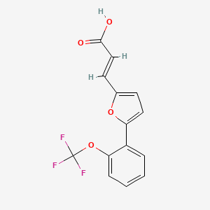 3-{5-[2-(Trifluoromethoxy)phenyl]-2-furyl}acrylic acid