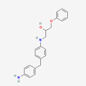 2-Propanol, 1-[[4-[(4-aminophenyl)methyl]phenyl]amino]-3-phenoxy-