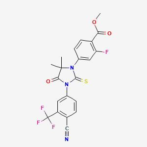 Methyl 4-(3-(4-cyano-3-(trifluoromethyl)phenyl)-5,5-dimethyl-4-oxo-2-thioxoimidazolidin-1-yl)-2-fluorobenzoate