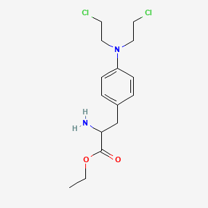 Ethyl 2-amino-3-[4-[bis(2-chloroethyl)amino]phenyl]propanoate