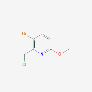 3-Bromo-2-(chloromethyl)-6-methoxypyridine