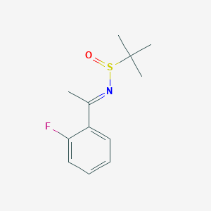 (E)-N-(1-(2-Fluorophenyl)ethylidene)-2-methylpropane-2-sulfinamide