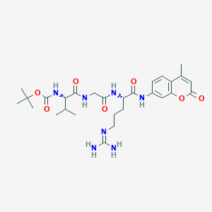 molecular formula C28H41N7O7 B12328465 Boc-Val-Gly-Arg-AMC 