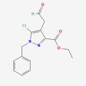 Ethyl 1-benzyl-5-chloro-4-(2-oxoethyl)-1H-pyrazole-3-carboxylate