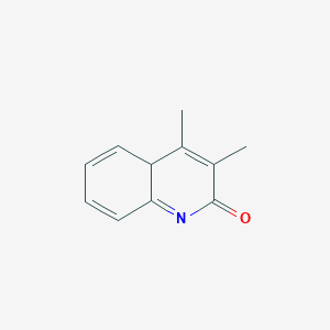 molecular formula C11H11NO B12328501 2(1H)-Quinolinone, 3,4-dimethyl- 