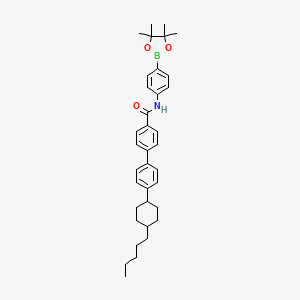 4'-(4Pentylcyclohexyl-)-N(4-(4,4,5,5-tetramethy-1,3,2-dioxaborolan-2YL)phenyl)biphenyl-4-carboxamide