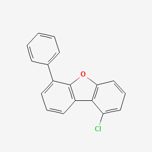 molecular formula C18H11ClO B12328574 1-Chloro-6-phenyldibenzofuran 