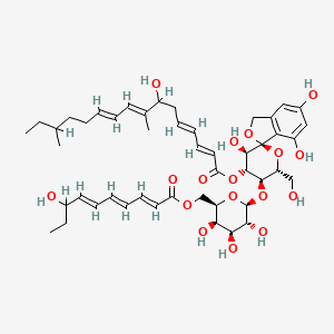 molecular formula C47H64O17 B1232863 Papulacandin B CAS No. 61032-80-2