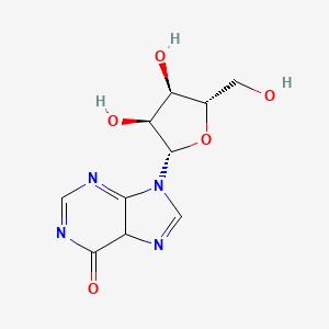 molecular formula C10H12N4O5 B12328659 9-[(2S,3S,4R,5S)-3,4-dihydroxy-5-(hydroxymethyl)oxolan-2-yl]-5H-purin-6-one 