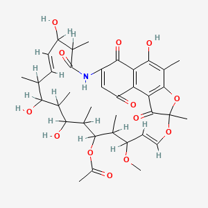 molecular formula C37H47NO13 B1232873 16,17-Di-HY-rifamycin S CAS No. 82534-57-4