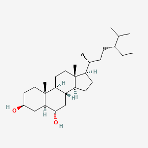 molecular formula C29H52O2 B12328732 Stigmastane-3,6-diol 