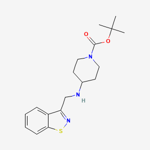 tert-Butyl 4-((benzo[d]isothiazol-3-ylmethyl)amino)piperidine-1-carboxylate