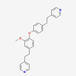 4-[2-[3-Methoxy-4-[4-(2-pyridin-4-ylethyl)phenoxy]phenyl]ethyl]pyridine