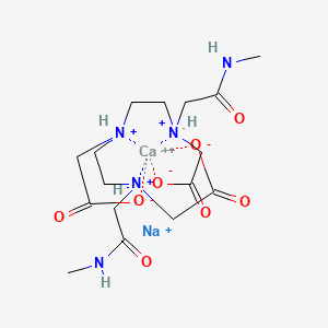 Calcium sodium 2-[bis[2-(carboxylatomethyl-(methylcarbamoylmethyl)amino)ethyl]amino]acetate