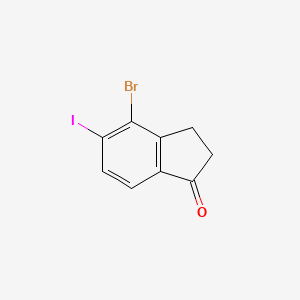 1H-Inden-1-one, 4-bromo-2,3-dihydro-5-iodo-