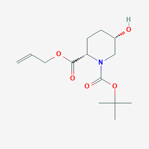 (2R,5R)-2-Allyl 1-tert-butyl 5-hydroxypiperidine-1,2-dicarboxylate