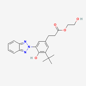 2-Hydroxyethyl 3-[3-(benzotriazol-2-yl)-5-tert-butyl-4-hydroxyphenyl]propanoate