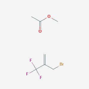 2-(Bromomethyl)-3,3,3-trifluoroprop-1-ene;methyl acetate