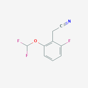 2-(Difluoromethoxy)-6-fluorophenylacetonitrile