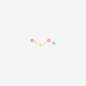 molecular formula HO2S- B1232886 Hydroxidooxidosulfate(1-) 