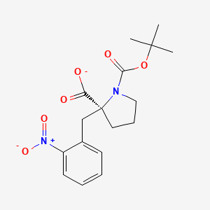 1,2-Pyrrolidinedicarboxylic acid, 2-[(2-nitrophenyl)methyl]-, 1-(1,1-dimethylethyl) ester, (2S)-