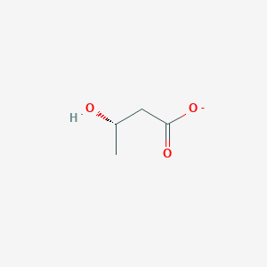 molecular formula C4H7O3- B1232894 (S)-3-hydroxybutyrate 