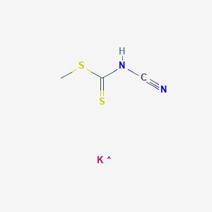 Carbamodithioic acid, N-cyano-, methyl ester, potassium salt (1:1)