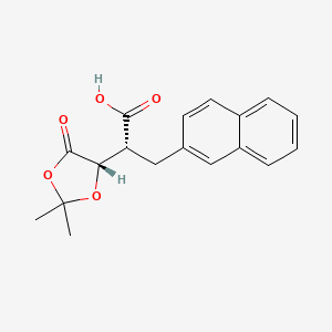 (2R)-2-[(4S)-2,2-dimethyl-5-oxo-1,3-dioxolan-4-yl]-3-naphthalen-2-ylpropanoic acid