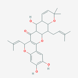 6,7,15-trihydroxy-19,19-dimethyl-22-(3-methylbut-2-enyl)-11-(2-methylprop-1-enyl)-2,10,20-trioxapentacyclo[12.8.0.03,12.04,9.016,21]docosa-3(12),4,6,8,17-pentaen-13-one