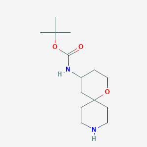 tert-Butyl N-{1-oxa-9-azaspiro[5.5]undecan-4-yl}carbamate