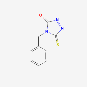 molecular formula C9H7N3OS B12329035 4-Benzyl-5-sulfanylidene-1,2,4-triazol-3-one CAS No. 6634-47-5