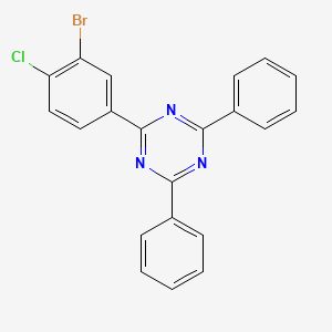 2-(3-Bromo-4-chlorophenyl)-4,6-diphenyl-1,3,5-triazine