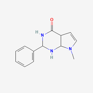 7-methyl-2-phenyl-2,3,4a,7a-tetrahydro-1H-pyrrolo[2,3-d]pyrimidin-4-one