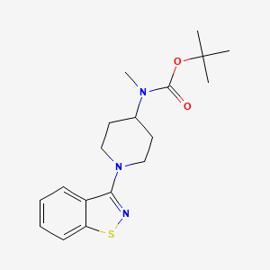 molecular formula C18H25N3O2S B12329099 tert-Butyl (1-(benzo[d]isothiazol-3-yl)piperidin-4-yl)(methyl)carbamate 