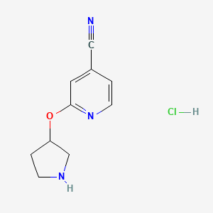 2-(Pyrrolidin-3-yloxy)isonicotinonitrile hydrochloride